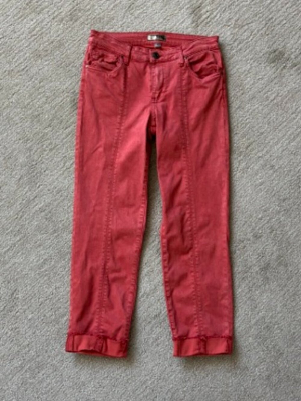 Kut from The Kloth Women's Cropped Colored Jeans in Perfect Condition
